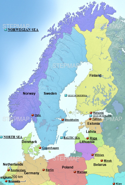 NE Europe courtesy of STEP MAP